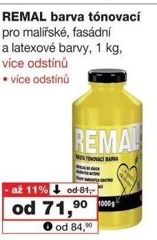 Tónovací barva Remal
