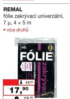 Zakrývací fólie Remal
