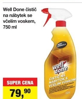 Čistič na nábytek Well Done