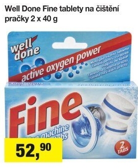 Čisticí tablety do pračky Fine Well Done