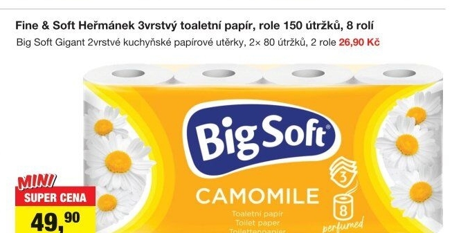 Kuchyňské utěrky 2vrstvé Gigant Big Soft