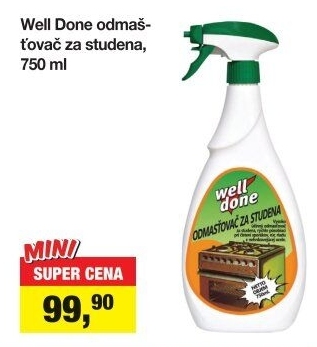 Odmašťovač Well Done