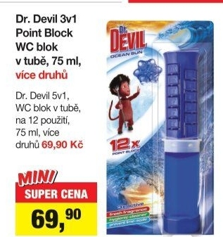 WC blok bodový 3v1 Dr. Devil