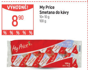 Smetánky do kávy My Price