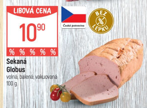 Sekaná masová Globus