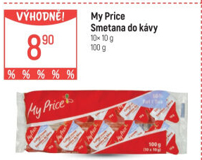 Smetánky do kávy My Price