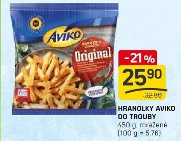 Hranolky mražené Aviko
