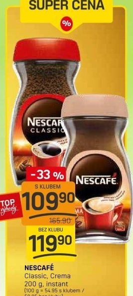 Instantní káva Nescafé Crema