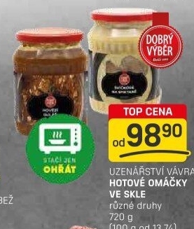 Omáčky hotové Dobrý výběr