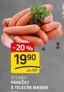 Párečky s telecím masem Steinex