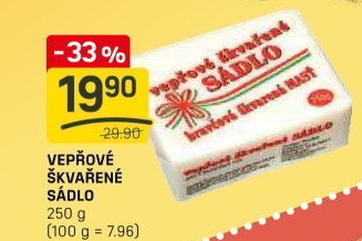 Sádlo vepřové škvařené