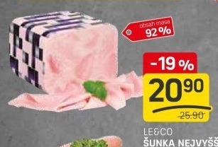 Šunka nejvyšší jakosti LE&amp