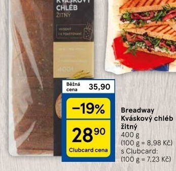 Chleb žitný kváskový Breadway