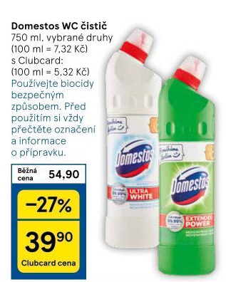 Čistič WC gelový Domestos