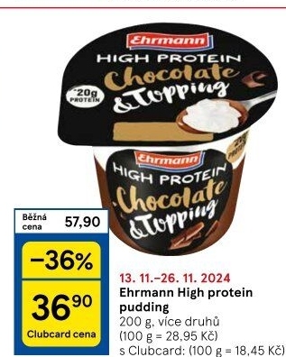 Dezert pudink High protein Ehrmann