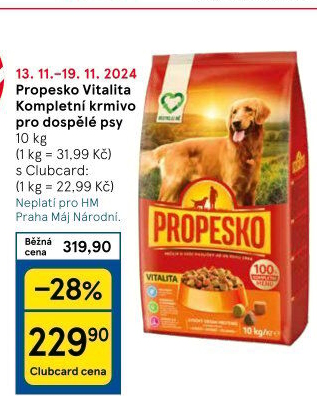 Granule pro psy Propesko
