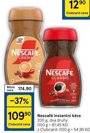 Instantní kávy Nescafé