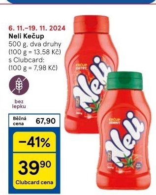 Kečup bez lepku Neli