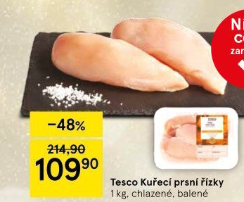 Kuřecí prsní řízky Tesco