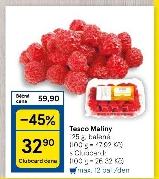 Maliny Tesco