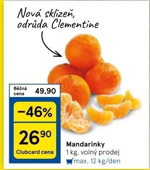 Mandarinky Klementinky