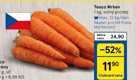 Mrkev Tesco
