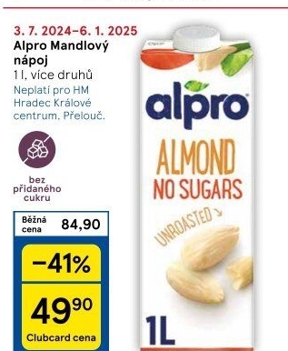 Nápoj mandlový Alpro