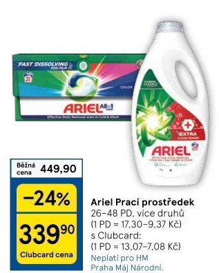 Prací prostředky Ariel