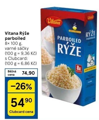 Rýže parboiled Vitana