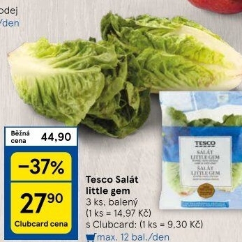 Salát little gem Tesco