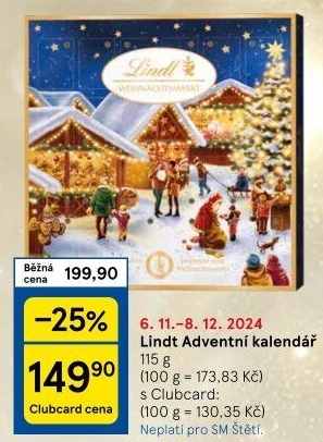 Adventní kalendář Lindt