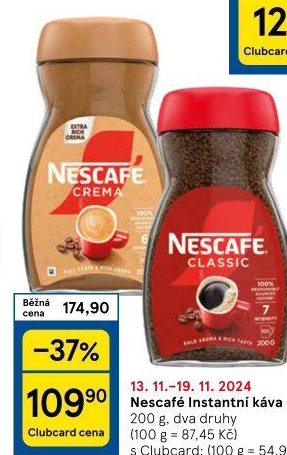 Instantní kávy Nescafé