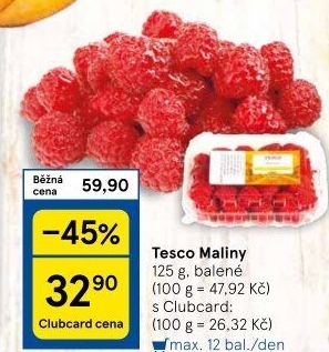 Maliny Tesco