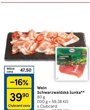 Šunka schwarzwaldská Wein