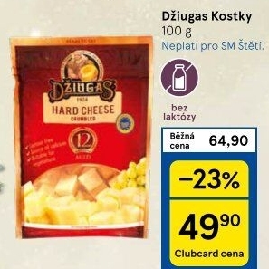 Sýr bez laktózy Džiugas