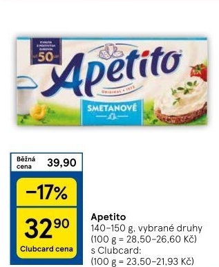 Sýr tavený Apetito