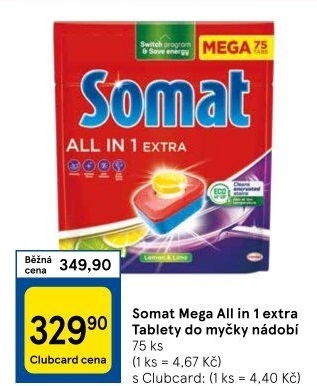 Tablety do myčky All in 1 Extra Somat