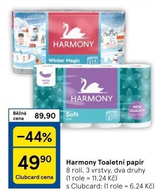 Toaletní papír 3vrstvý Harmony