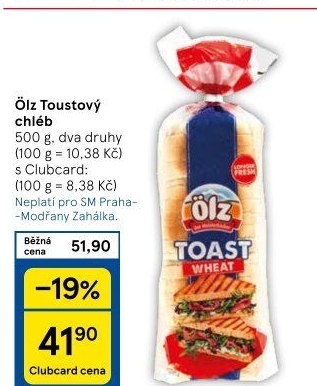 Toustový chléb Ölz