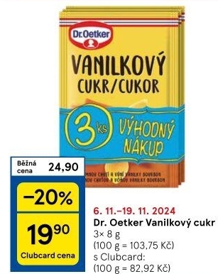 Vanilkový cukr Dr. Oetker