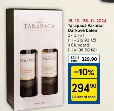 Víno Viňa Tarapacá - dárkové balení