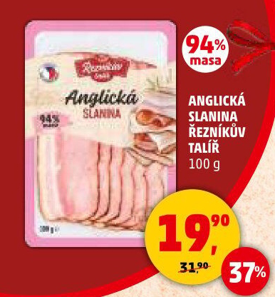 Anglická slanina Řezníkův talíř