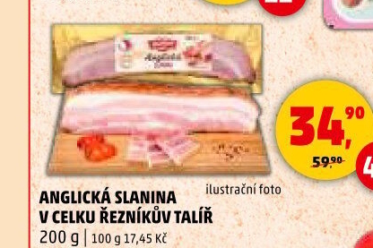 Anglická slanina Řezníkův talíř