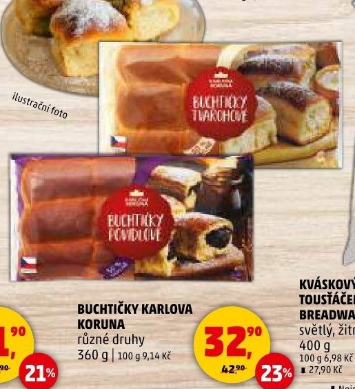 České buchtičky Karlova Koruna