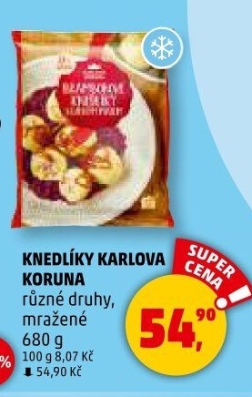 Knedlíky mražené Karlova Koruna