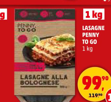 Lasagne alla Bolognese Penny To Go