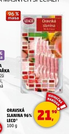 Oravská slanina nejvyšší jakosti LE&amp