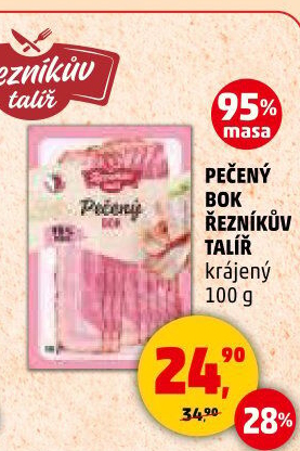 Pečený bok Řezníkův talíř
