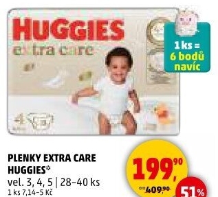 Pleny dětské extra Care Huggies