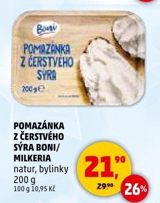 Pomazánka z čerstvého sýra Boni